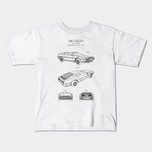 DELOREAN patent Kids T-Shirt